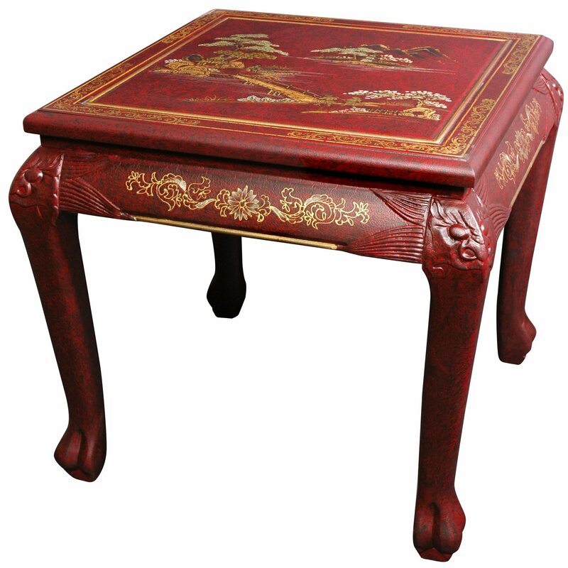 Oriental Furniture Chinese End Table Perigold